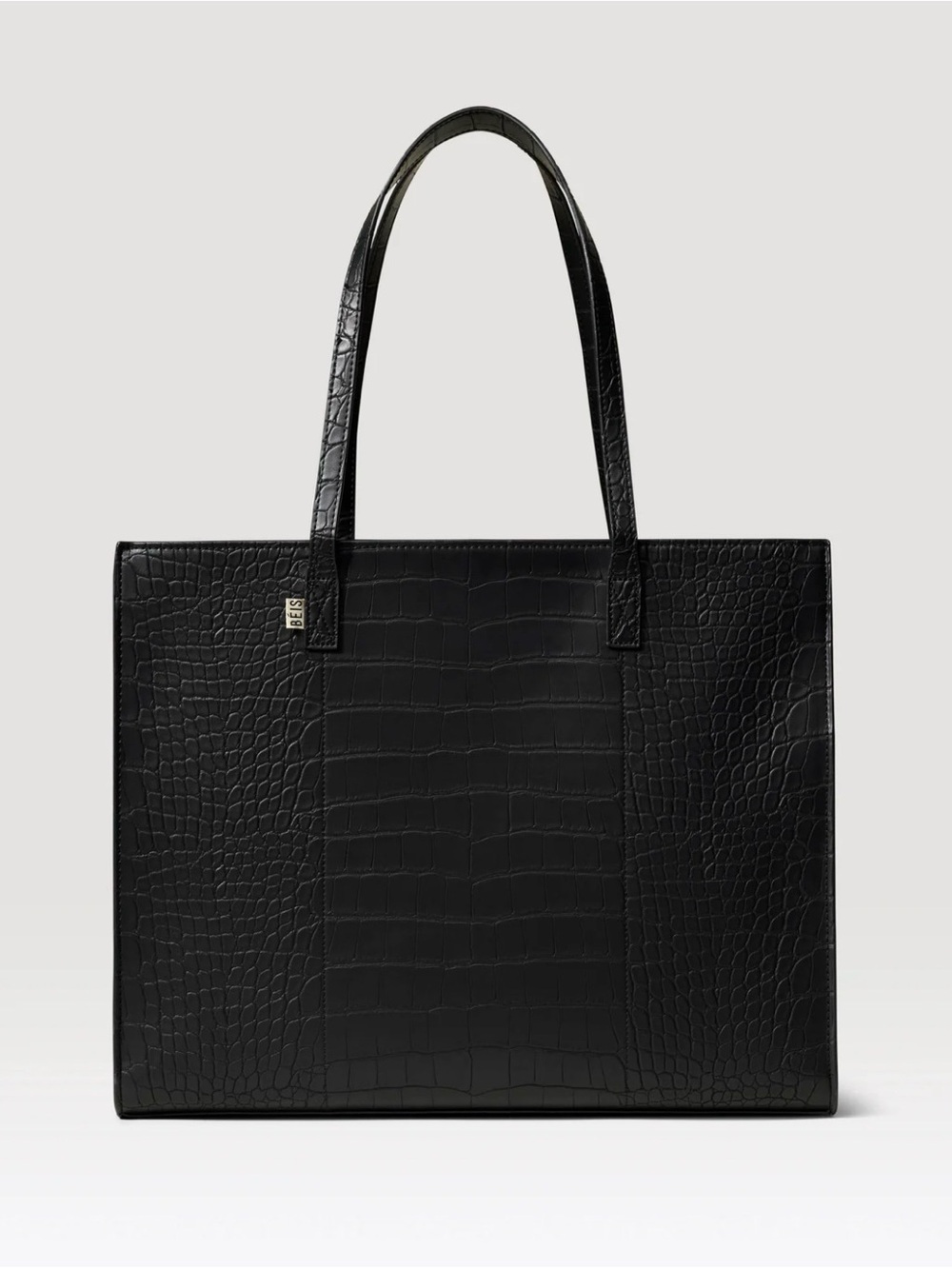 BÉIS The Large Work Tote – Black Croc | Like New